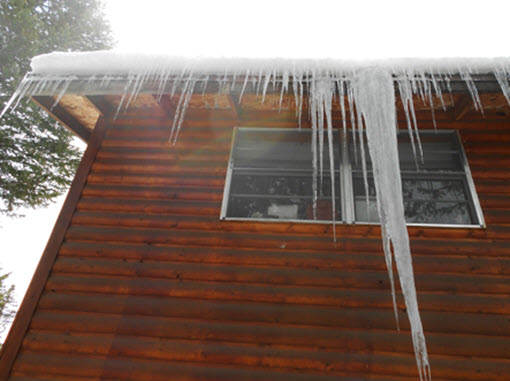 ice dams roofs